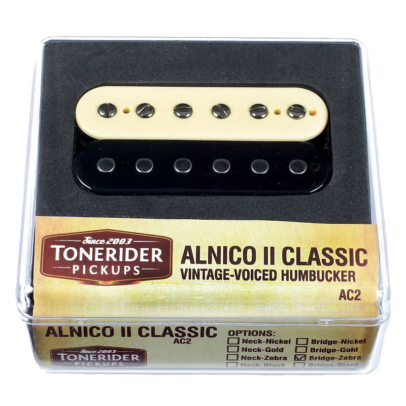Tonerider AC2 Humbucker Neck Guitar Pickup  - Zebra image 1