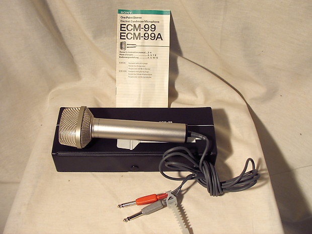 Sony Stereo electret condenser Microphone ECM-99A 80 | Reverb