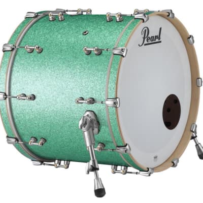 Pearl Music City Custom Reference Pure 24"x14" Bass Drum w/BB3 Mount, #449 Classic Silver Sparkle MOLTEN SILVER PEARL RFP2414BB/C451 image 17