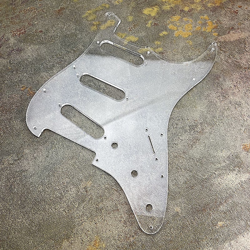 Stratocaster Style Acrylic Pickguard Template APTS Reverb Stratocaster Style Acrylic Pickguard Template APTS Reverb