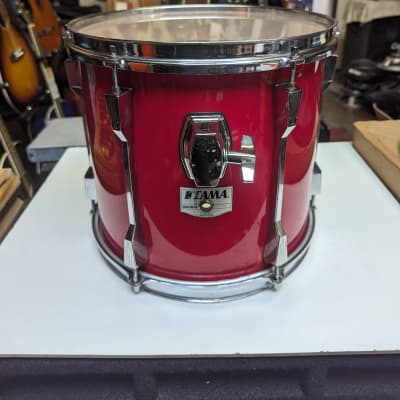1980s/1990s Tama Made In Japan Rockstar-DX "Hot Red" Wrap 11 x 12" Tom - Looks Really Good - Sounds Great! image 1