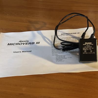 Alesis Microverb III 3, org. power supply, manual, vintage image 5