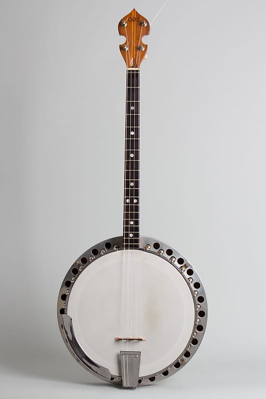 Ode  Model 35 Tenor Banjo,  c. 1963, ser. #815, tweed hard shell case. image 1