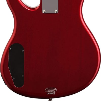Yamaha TRBX174 4-String Red Metallic Bass Guitar image 3