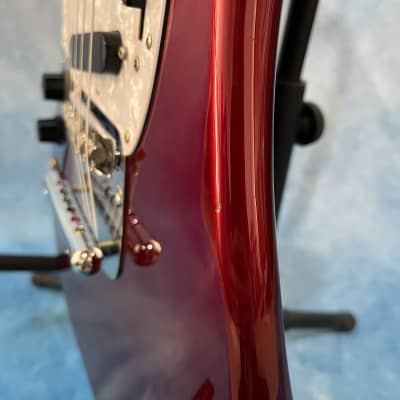2010 Fender Japan MG-69 Mustang Old Candy Apple Red MIJ LH Left image 11