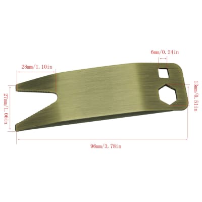 Guitar Bass Spanner Wrench Multi Tool for Tightening Pots Switches Jacks Free 2 Day Shipping image 3