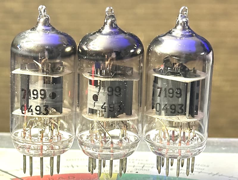 3 X NOS - NIB Sovtek 7199 Preamp Tubes