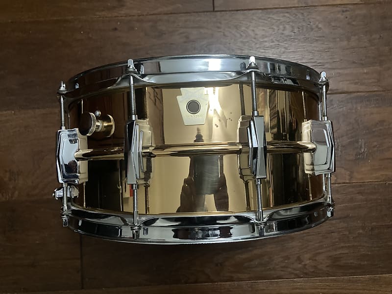 Ludwig 6 5x14 Bronze Supraphonic Snare Drum Late 80s Early Reverb