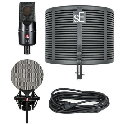 SE Electronics X1 S Studio Bundle with Mic, Reflection Filter, Pop Filter, Cable
