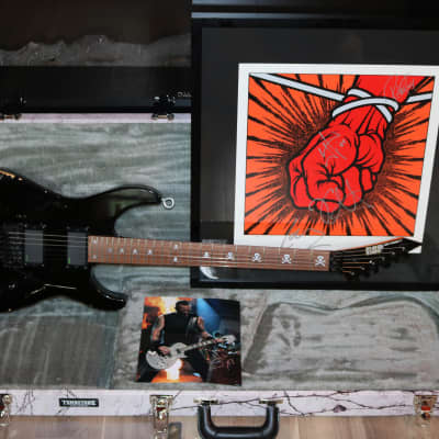 2005 Custom Shop ESP Kirk Hammett Signature KH-2 Factory aged / Signed Artwork by Metallica image 17