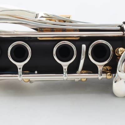Backun Lumiere Custom Clarinet in A Grenadilla Gold Posts Silver Keys BRAND NEW image 19