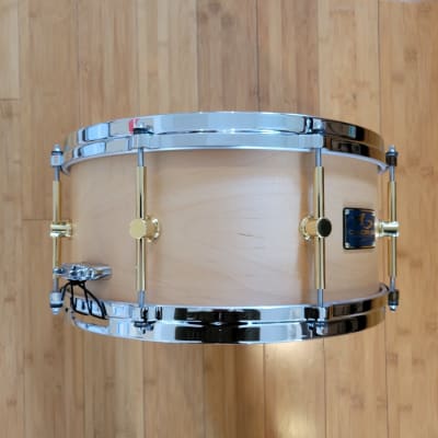 Snares - Canopus Drums 6.5x14 10ply Maple Snare Drum (Natural Oil) image 2