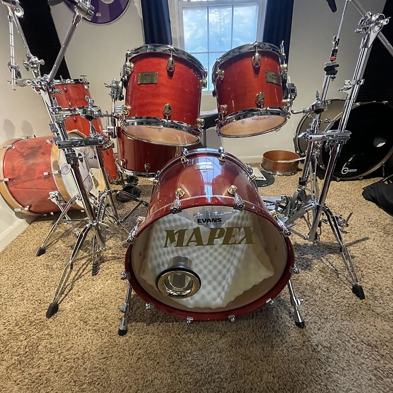 Mapex Orion Classic Transparent Red/Amber | Reverb
