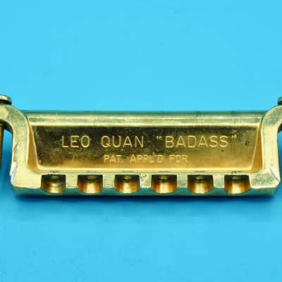Leo Quan Badass Wraparound Bridge Intonatable Tailpiece Tune-o-Matic Aged Gold for Gibson, PRS image 3