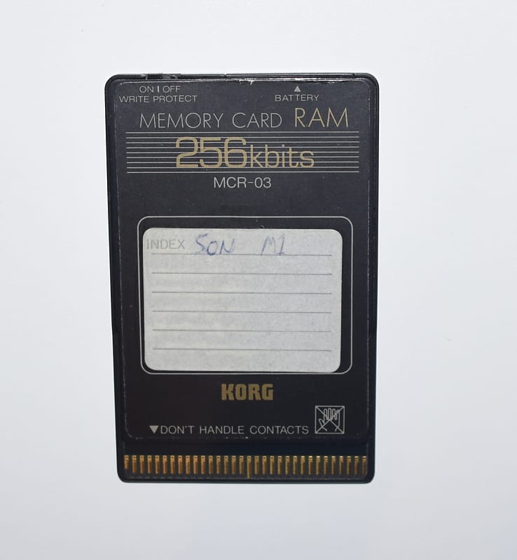 Korg M1 Wavestation Memory Card RAM MCR-03 256 Kbits | Reverb