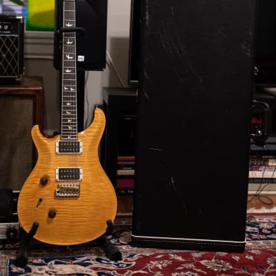 PRS Custom 24 Left Handed - 2015 30th Anniversary - 10 Top - Rare - Honey - Lefty - Great Condition image 14