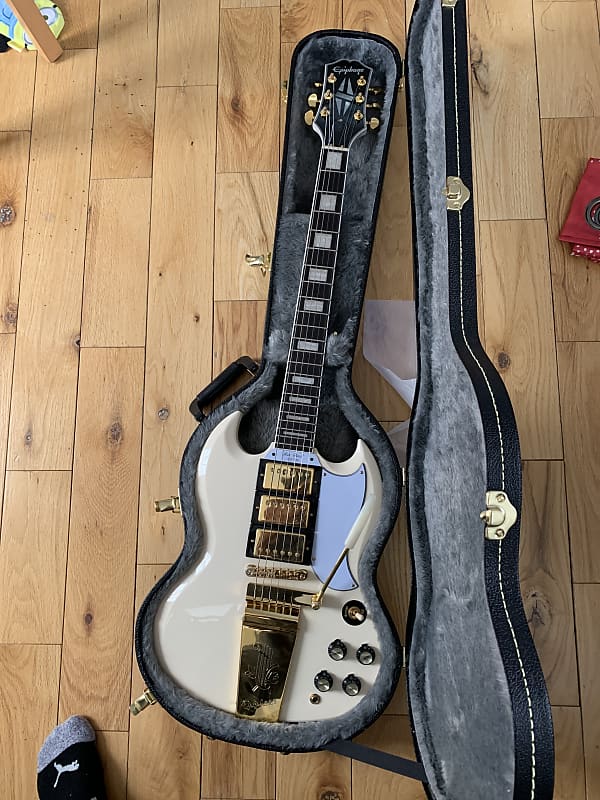 ギター Epiphone lespaul custom Sg Epiphone 1963 Les Paul SG Custom With Maestro Vibrola