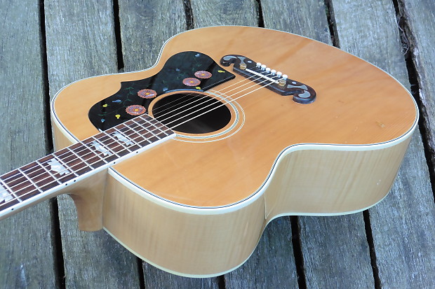 ☆ Superb Vintage Antoria  698M (Replica Gibson J200) OASIS! 1974 Maple ☆ image 1