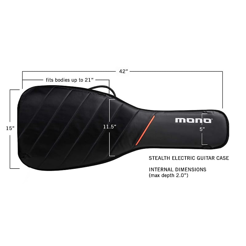 MONO M80-STEG-BLK Stealth Electric Guitar Case - Black | Reverb