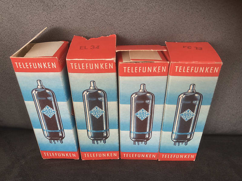 Telefunken EL34 matched quad Nos / Nib | Reverb Canada