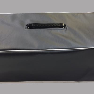 Black Vinyl Cover for Vox AC-30 AC30 Super Reverb Twin Trapezoid Head Repro (vox067-whitepiping-hembinding) image 3