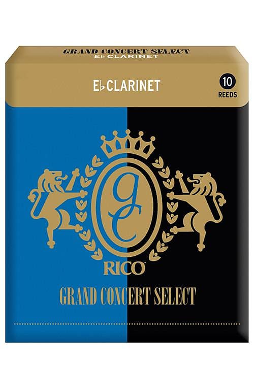 Rico Grand Concert Select Eb Clarinet Reeds, Strength 2.5, 10-pack image 1