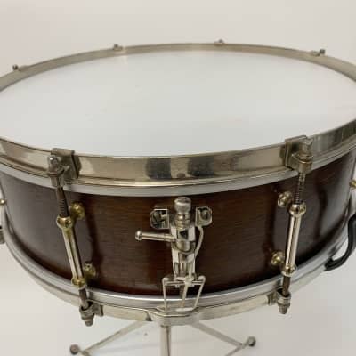 Decolite 5x15 Duplex Snare Drum Shell All Vintage Nickel Hdwr 1900s image 4