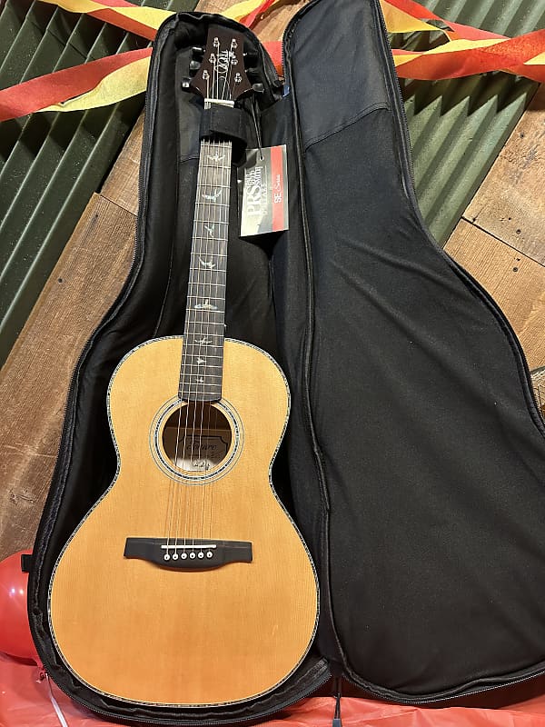 PRS  PPE50 -  Parlor Size Acoustic Guitar with Built-In Fishman Pickup and Padded Bag image 1