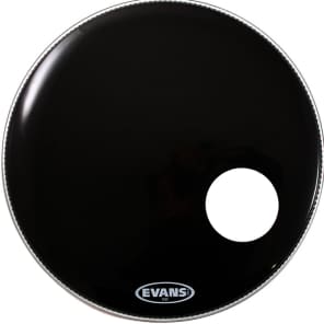 Evans EQ3 Resonant Black Bass Drumhead - 22 inch - With Port Hole image 6