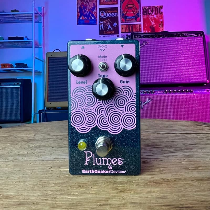 EarthQuaker Devices Plumes Limited Purple Sparkle Pedal | Reverb