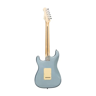Stagg Solid Body S-Type Electric Guitar - Ice Blue Metallic - SES-30 IBM image 2