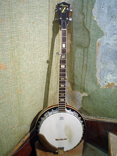 1970's Bicentennial Harmony 5-String Banjo w/ Original Case image 1