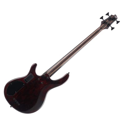 Cort Artisan Series B4 Element 4-String Bass Guitar Open Pore Black image 3