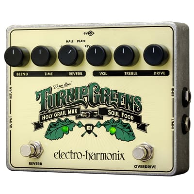 Used Electro-Harmonix EHX Turnip Greens Overdrive Multi-Effect Guitar Pedal!