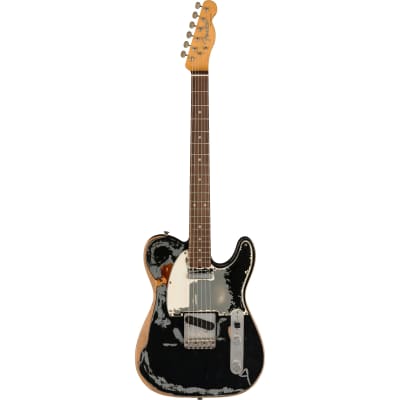 Fender Joe Strummer Signature '66 Telecaster Rosewood Fingerboard - Black over 3-Color Sunburst image 3