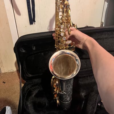 Jupiter JAS110 Eb Intermediate Alto Saxophone Silver/Gold image 16