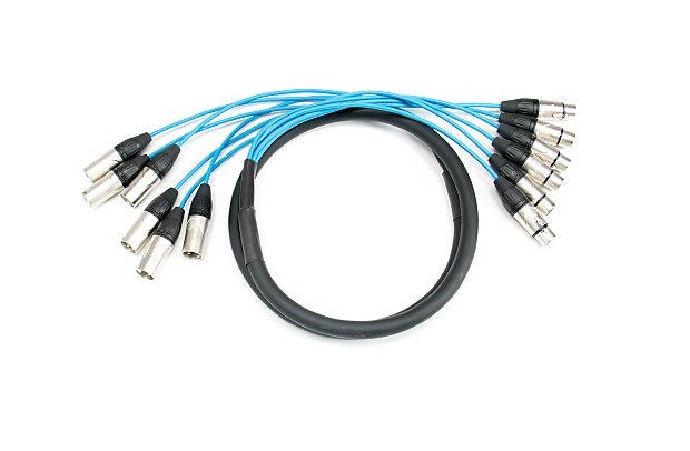 Elite Core Audio PEX66 6-Channel Fan To Fan XLR Extension Snake Cable - 6' image 1