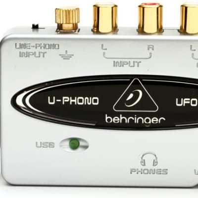 Behringer UFO202 USB Interfase de audio preamplificador Phono
