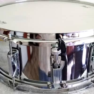 UNMARKED STEEL SNARE DRUM 14" X 5.5" COS image 8