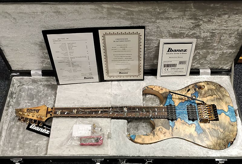 Ibanez J-Custom Limited Buckeye Blue Resin Top - extremely