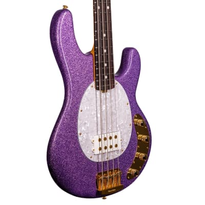 Music Man StingRay Special Bass Guitar, Roasted Maple Neck, Rosewood Fingerboard, Amethyst Sparkle image 3