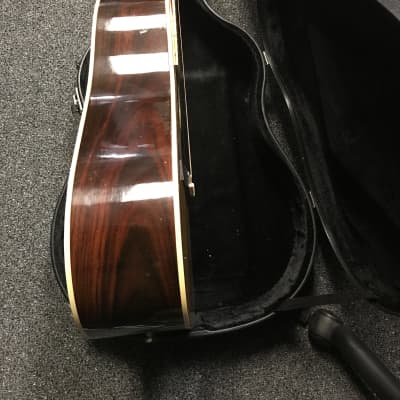 KISO SUZUKI/ Matao W350 acoustic vintage guitar made in Japan 1970s Brazilian rosewood with maple in very good condition with vintage hard case. image 5