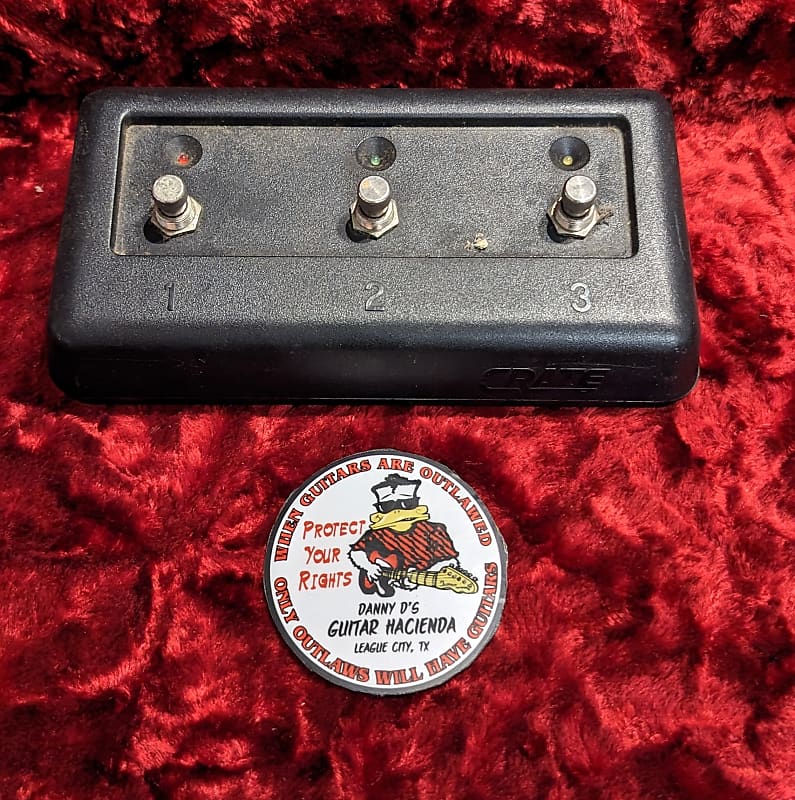 Crate 3Button Footswitch Reverb