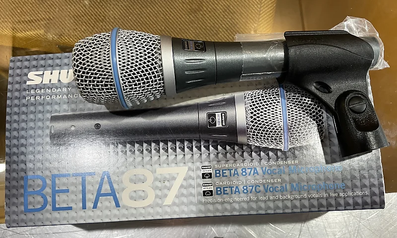 Shure Beta 87A Handheld Supercardioid Condenser Microphone | Reverb
