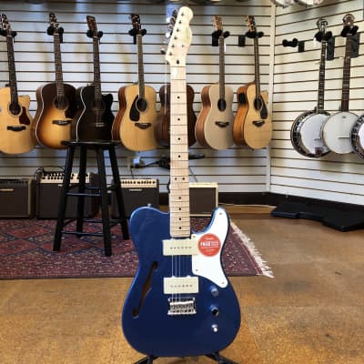 Squier Paranormal Cabronita Telecaster Thinline Lake Placid Blue w/Maple Fingerboard image 4