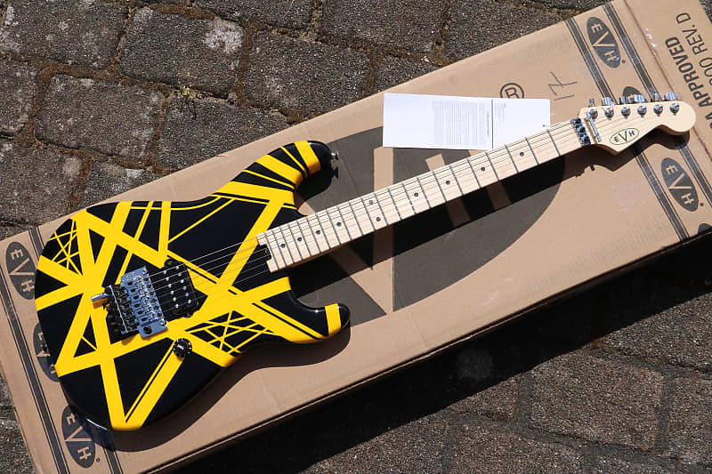 Evh striped black store and yellow