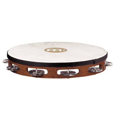 Meinl TAH1-AB 10" Traditional Wood Tambourine w/ Single Row Steel Jingles image 1