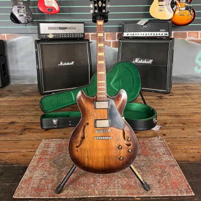 Ibanez ASV10A-TCL Tobacco Burst Low Gloss 2015 Semi-Hollow Electric Guitar for sale