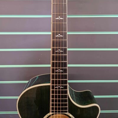 Taylor 612CE Grand Concert Koi Blue 2001 Koi Blue Electro-Acoustic Guitar image 7