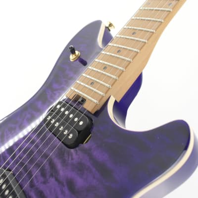 EVH Wolfgang WG Special QM with Baked Maple Neck 2023 Purple Burst image 8